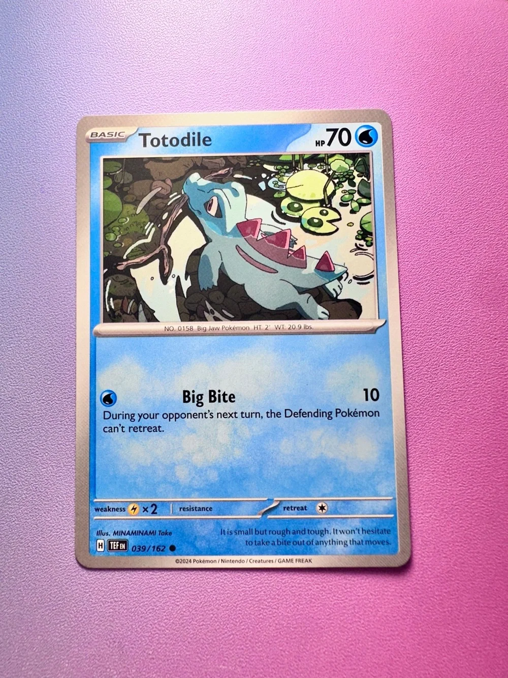 totodile - 039/162 (common) — pokémon: temporal forces